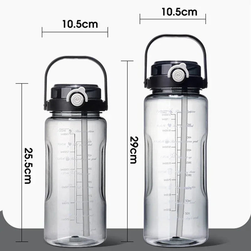 Large Capacity Sport Straw Water Bottle | Hydration Made Easy