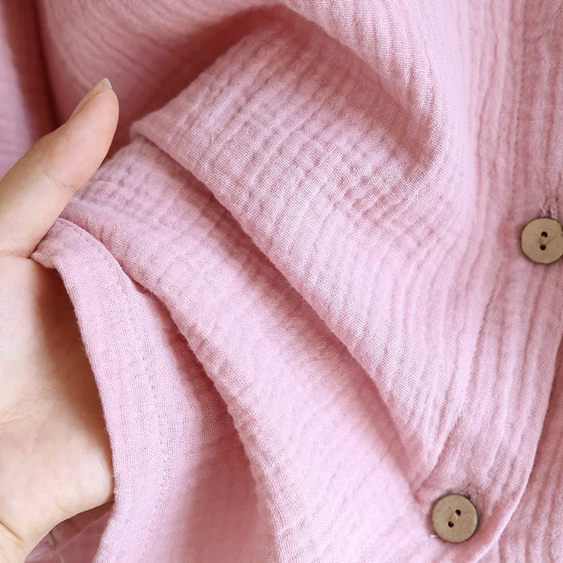 Couple's Japanese Style Cotton Sleepwear Set | Cozy Home Pajamas