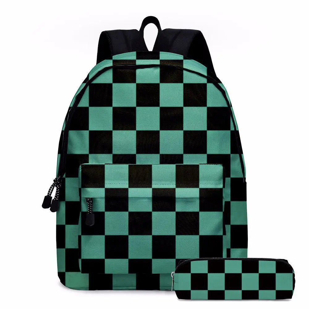 Anime Demon Slayer Backpack Set | Stylish Schoolbag & Pen Bag