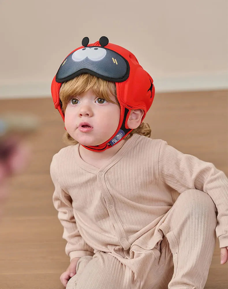 Cute Ladybug Baby Helmet | Safe Anti-Shock Headgear for Infants