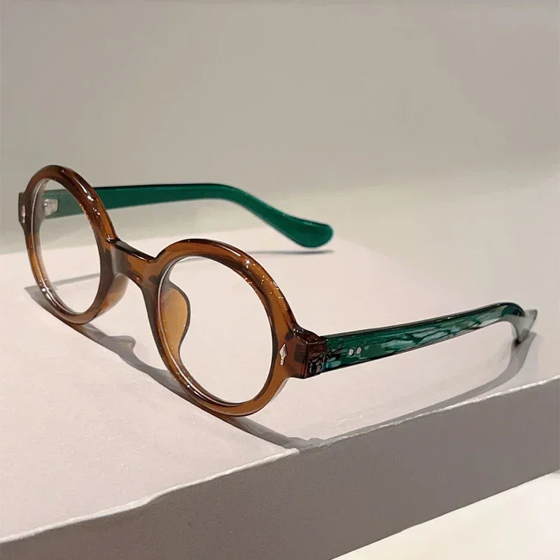 Vintage Round Blue Light Blocking Glasses for Stylish Eye Protection