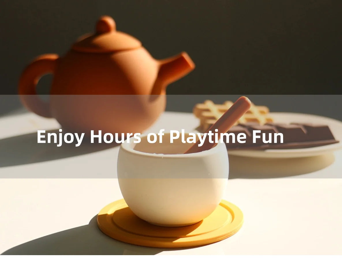 Silicone Tea Toys Pretend Play Kitchen Set for Kids | Safe & Fun