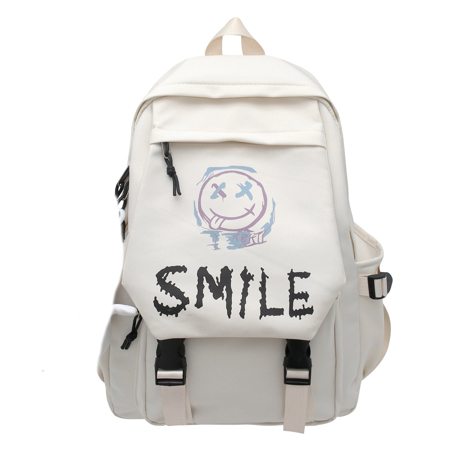Kawaii Large Capacity Pocket Front Backpack | Stylish School Bag