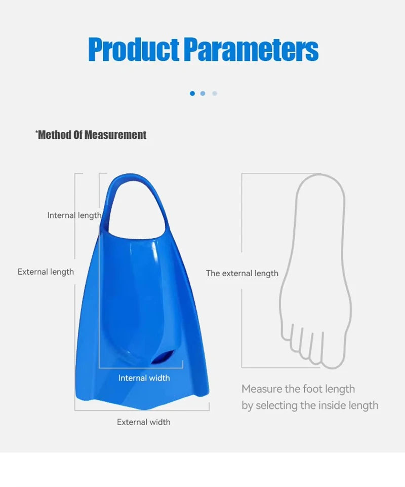 Adjustable Short Swimming Flippers | Comfortable Swim Fins