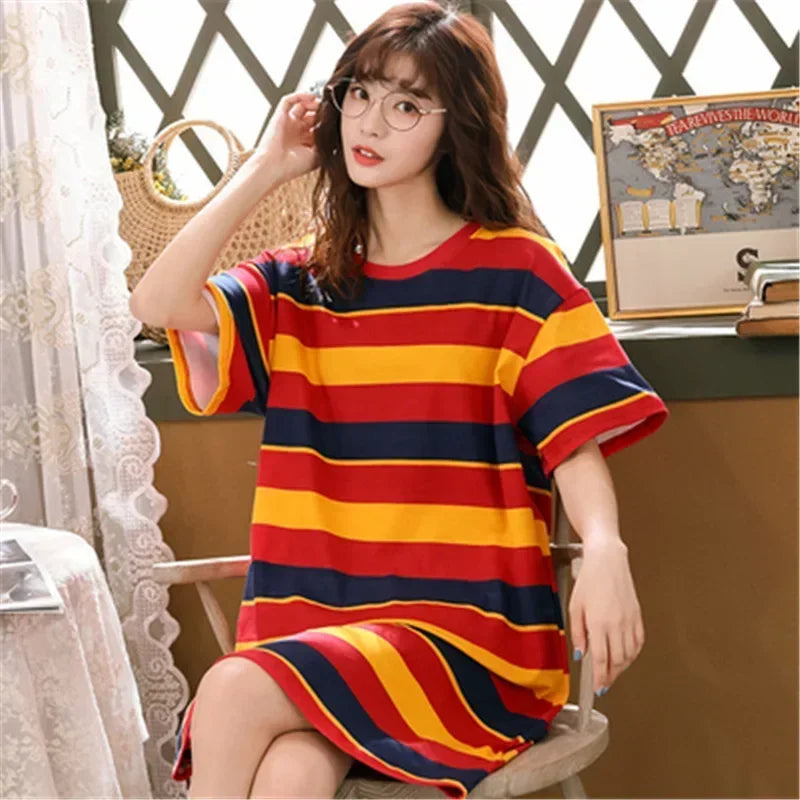 Cute Women's Short Sleeve Nightgown | Plus Size Sleepwear