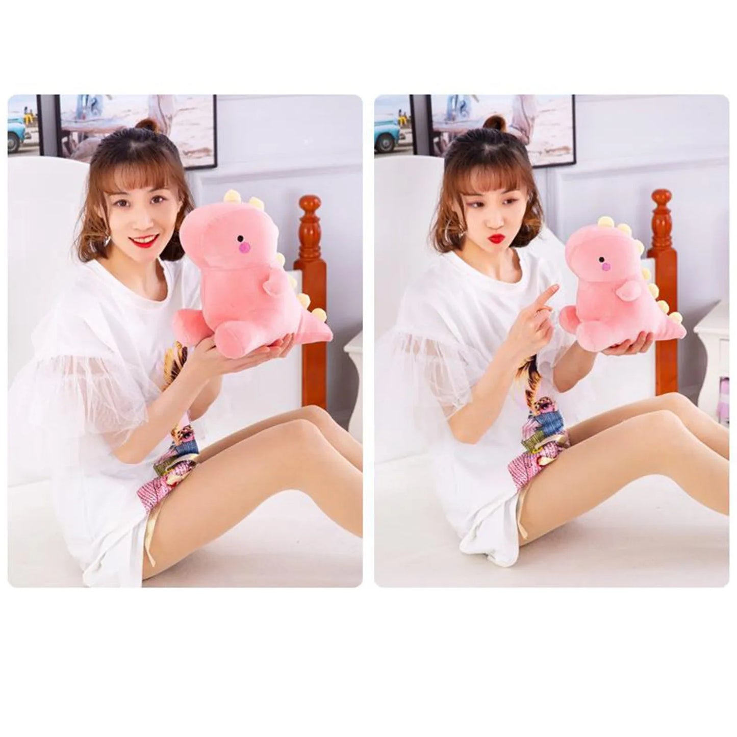 Adorable Soft Blue Dinosaur Plush Toy | Perfect Kids Gift