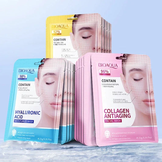 15pcs Anti-Wrinkle Facial Masks | Hydrating Retinol Collagen Masks