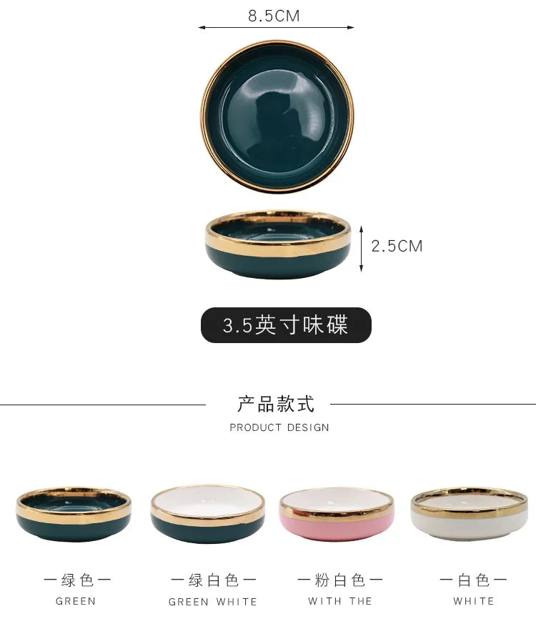 Elegant Ceramic Small Dishes for Sauces | Perfect Dining Accessory