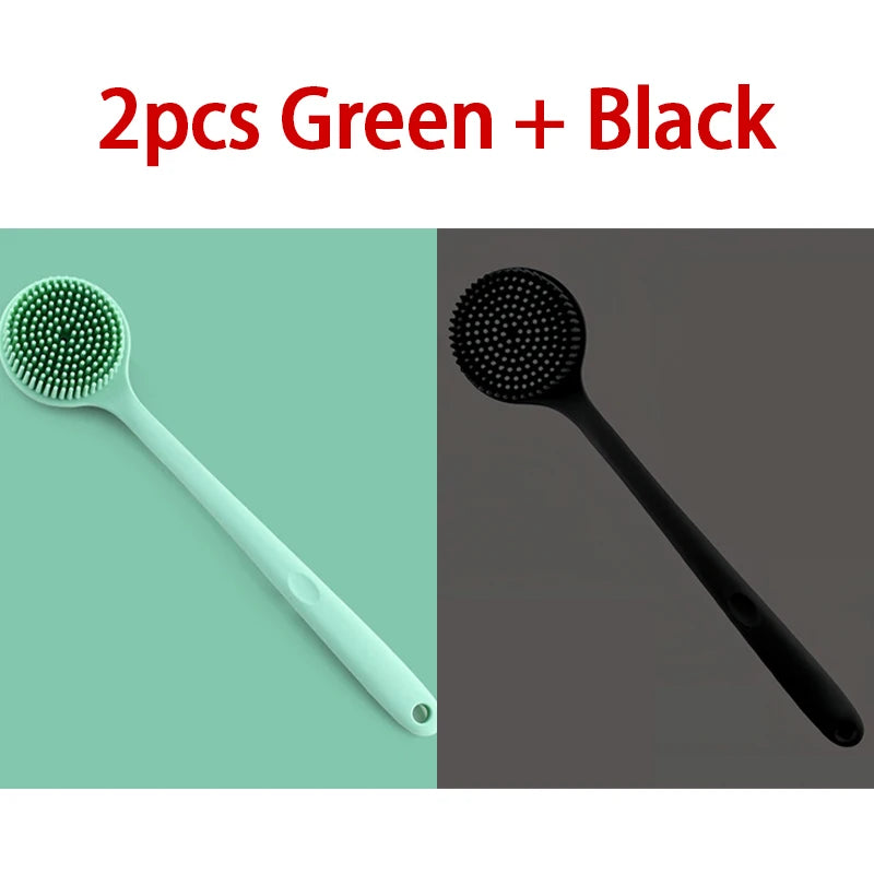 Silicone Shower Brush | Exfoliating Back Bath Brush for Smooth Skin