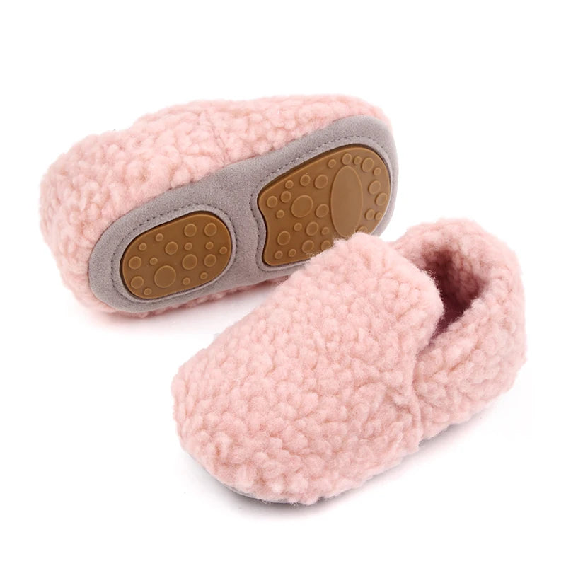 Soft Cotton Baby Prewalking Shoes | Non-Slip Winter Footwear