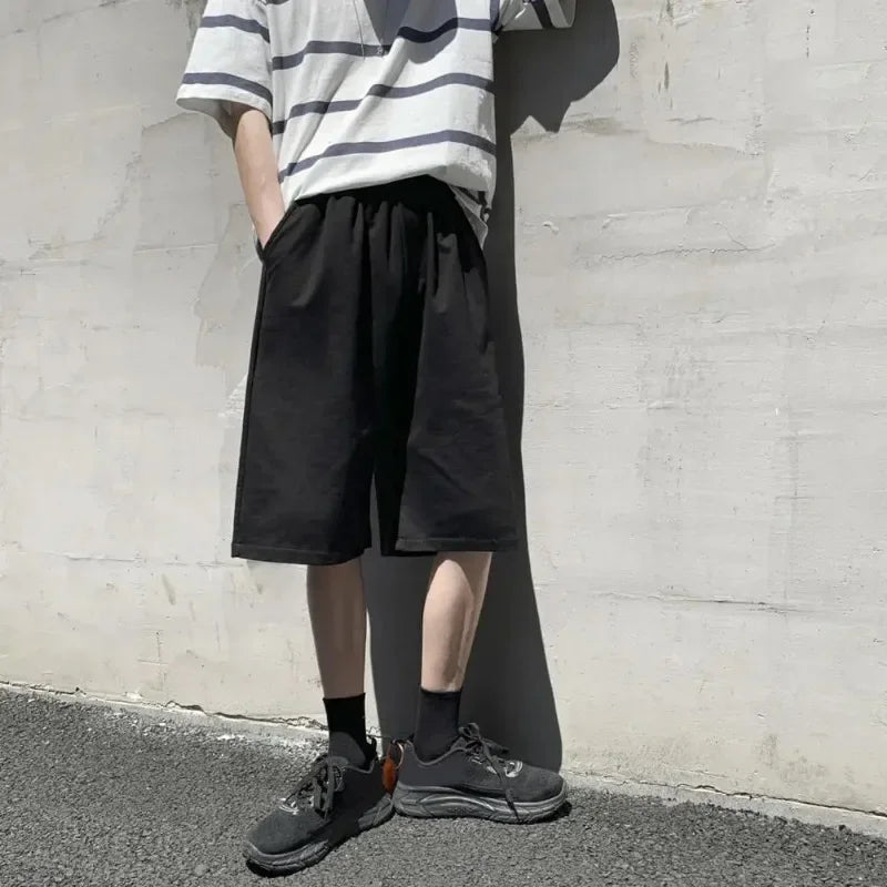 Men's Casual Baggy Sweatpants Shorts | Comfortable Knee-Length Joggers