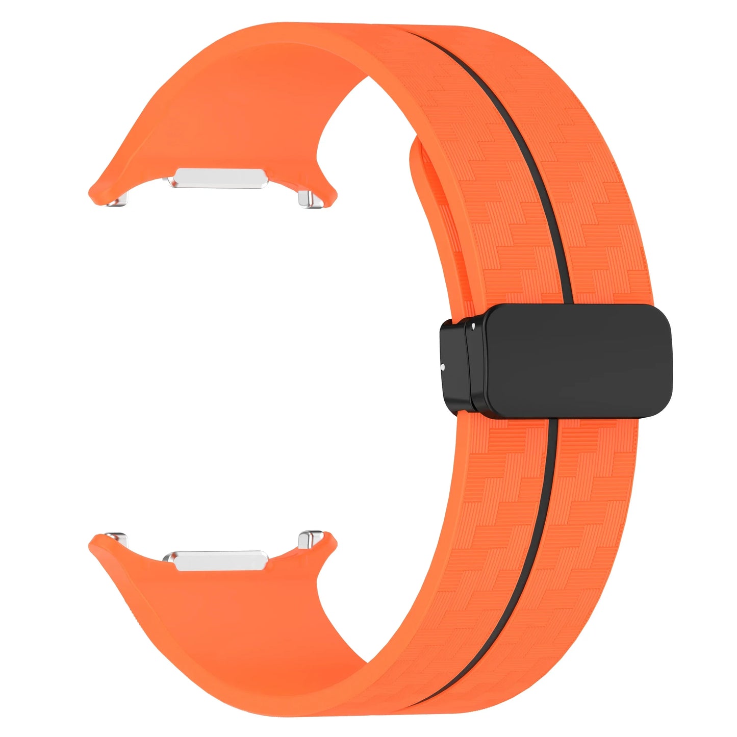 Silicone Sport Strap for 47mm Smartwatch | Magnetic Folding Clasp