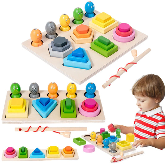 Wooden Color Shape Puzzle for Kids | Engaging Educational Toy