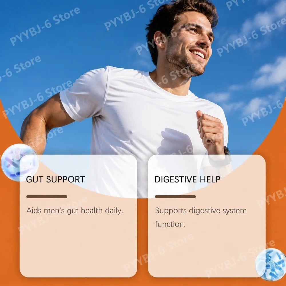 Men's Digestive Health Gummies | Peach Flavor Probiotic Blend