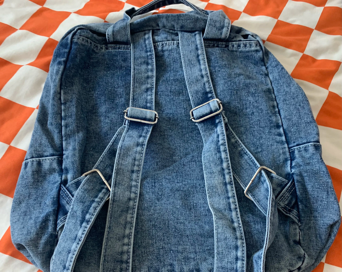 Casual Denim Backpack | Large Capacity Laptop Bag for School & Travel