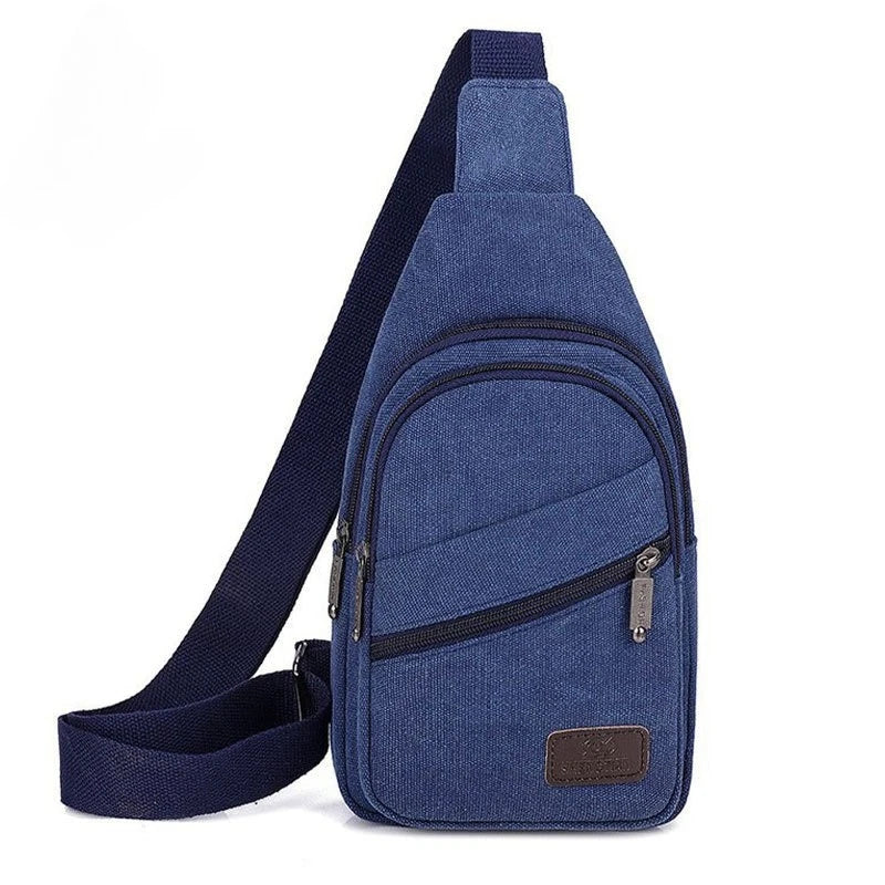 Casual Canvas Chest Bag | Stylish Crossbody Bag for Men