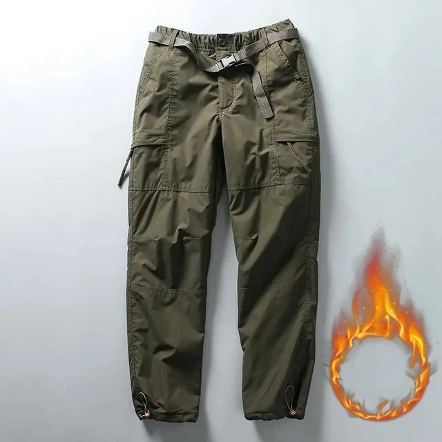 Thick Waterproof Fleece Cargo Pants | Ideal Winter Outdoor Wear