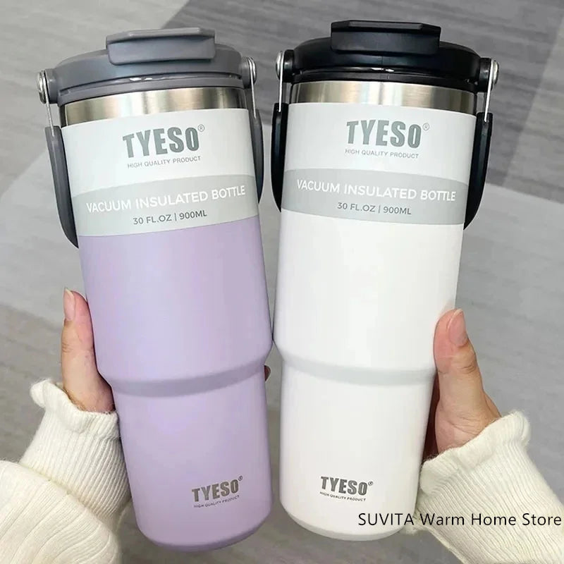 Large Capacity Stainless Steel Coffee Tumbler | Thermal Insulated Mug
