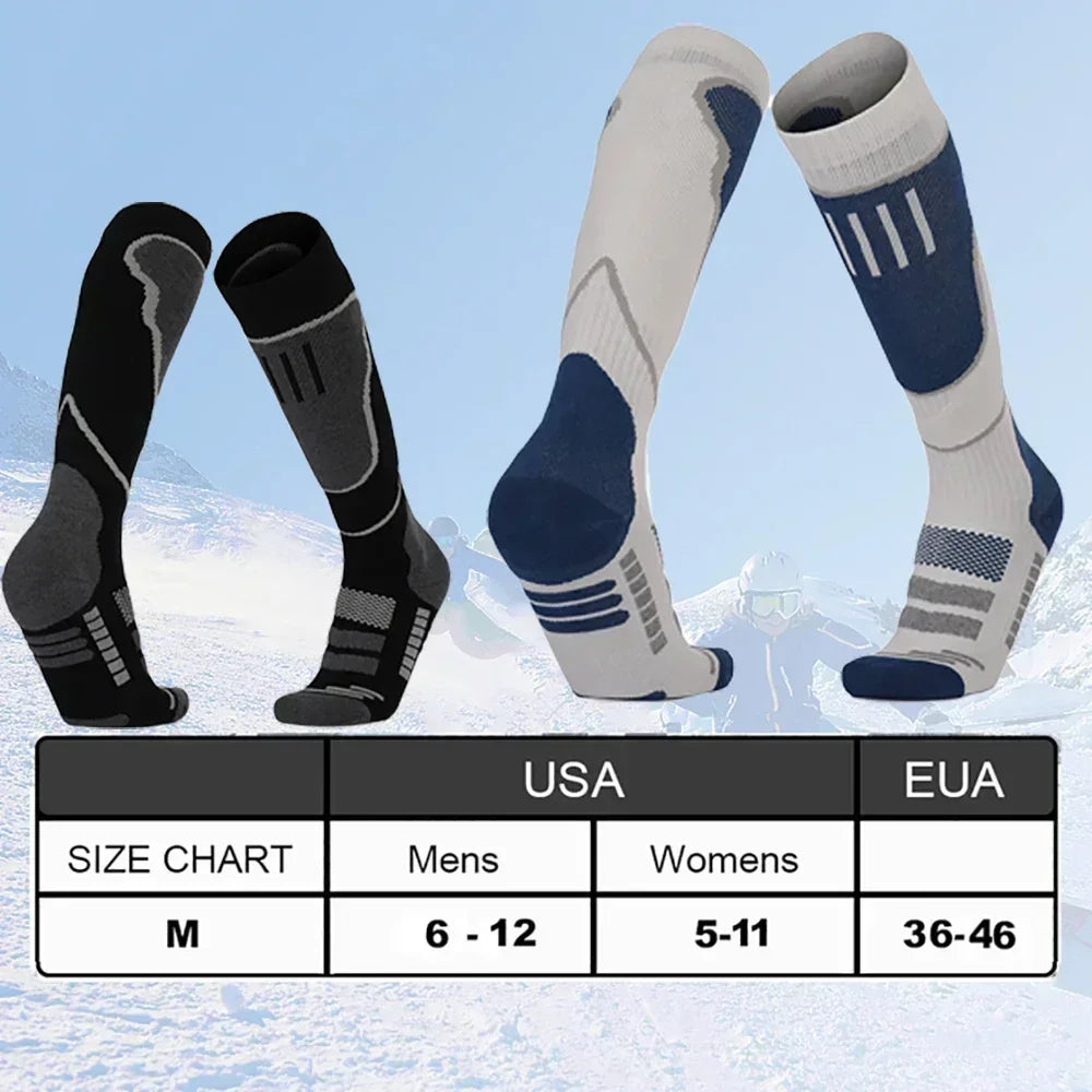 Winter Ski Cold Weather Knee-high Socks for Snow Sports
