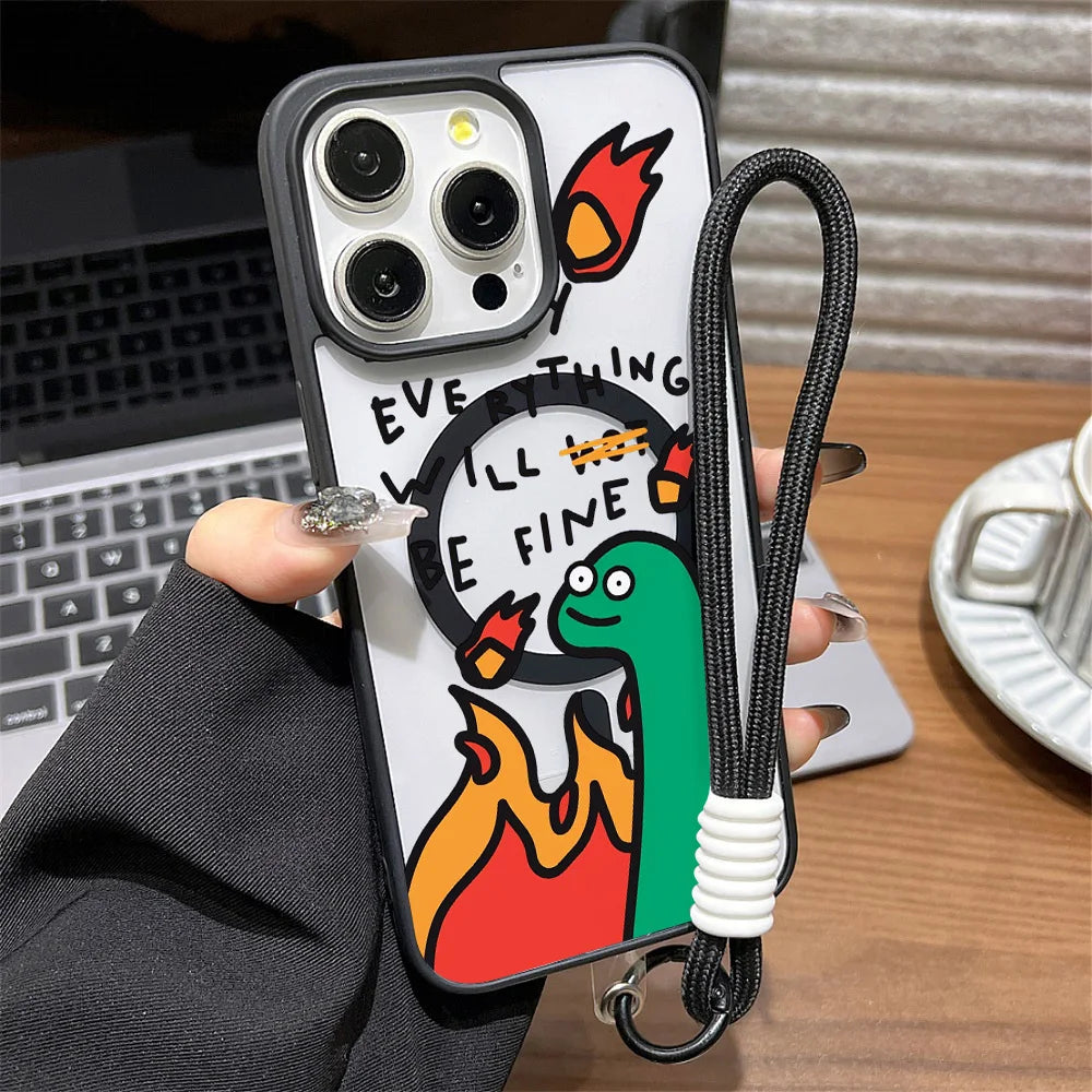 Luxury Magnetic Shockproof Phone Case | Stylish Acrylic Cover