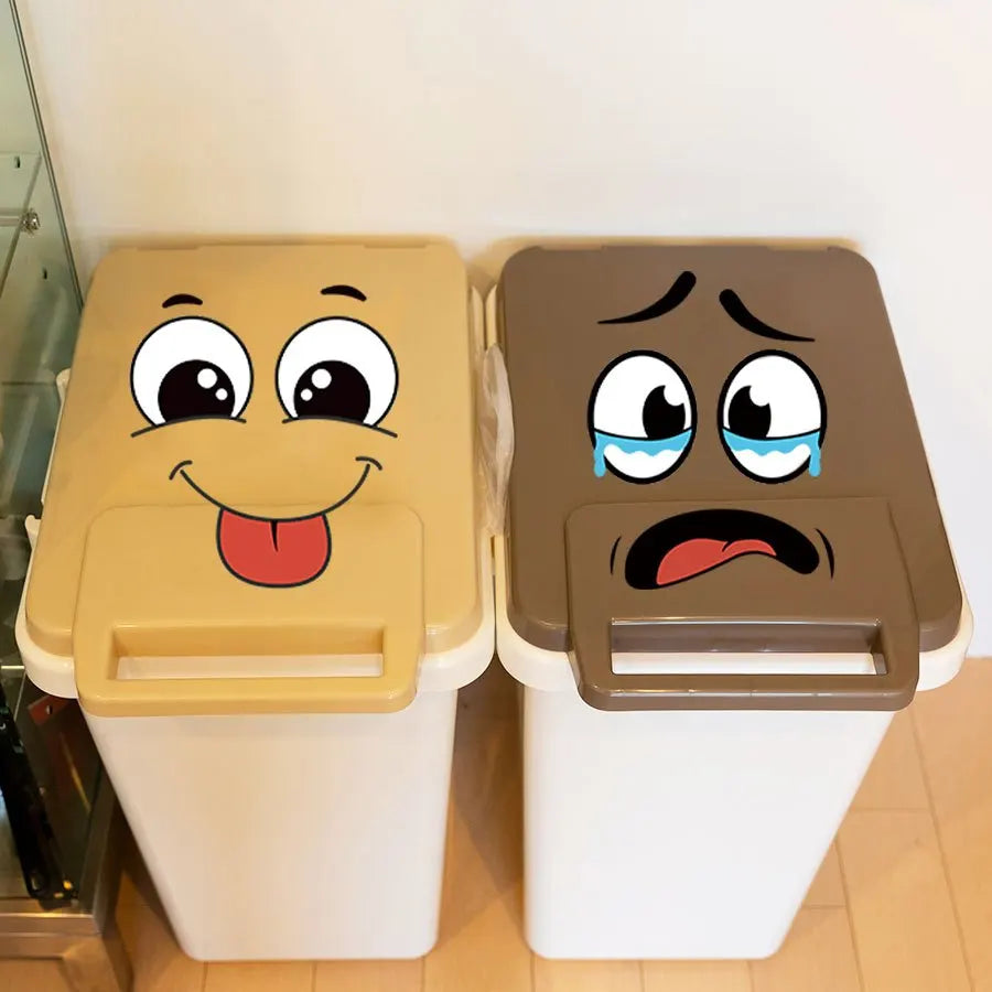 Fun Cartoon Face Stickers Set for Home Decoration | Self-Adhesive