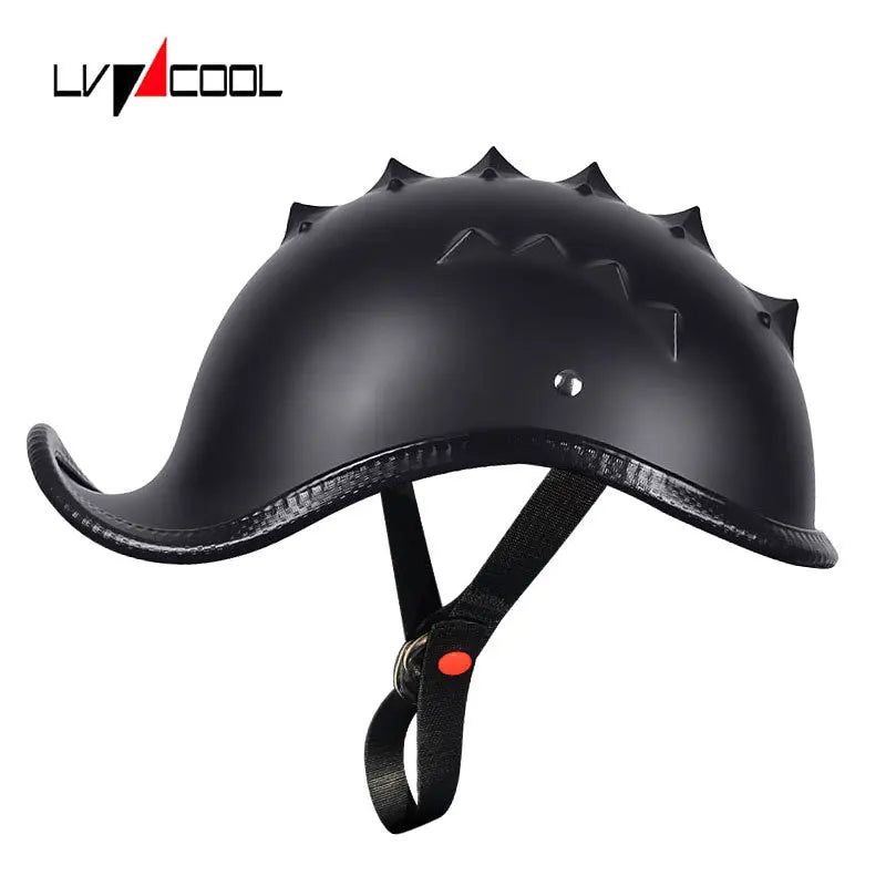 Vintage Retro Half Face Motorcycle Helmet | Lightweight Open Face 2026