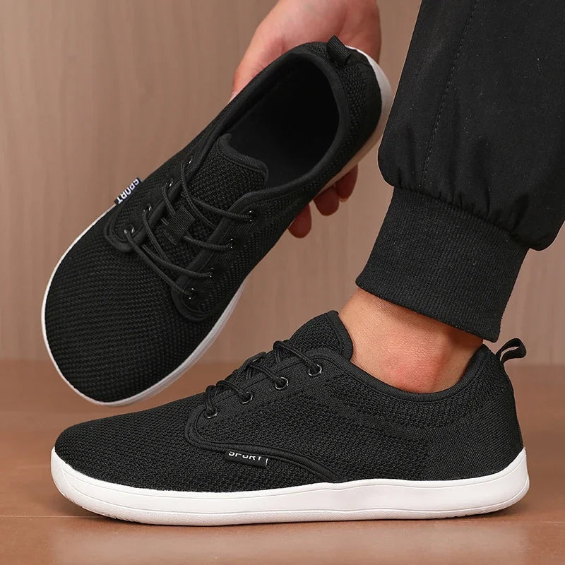 Breathable Wide Toe Men Shoes | Comfortable Casual Walking Footwear