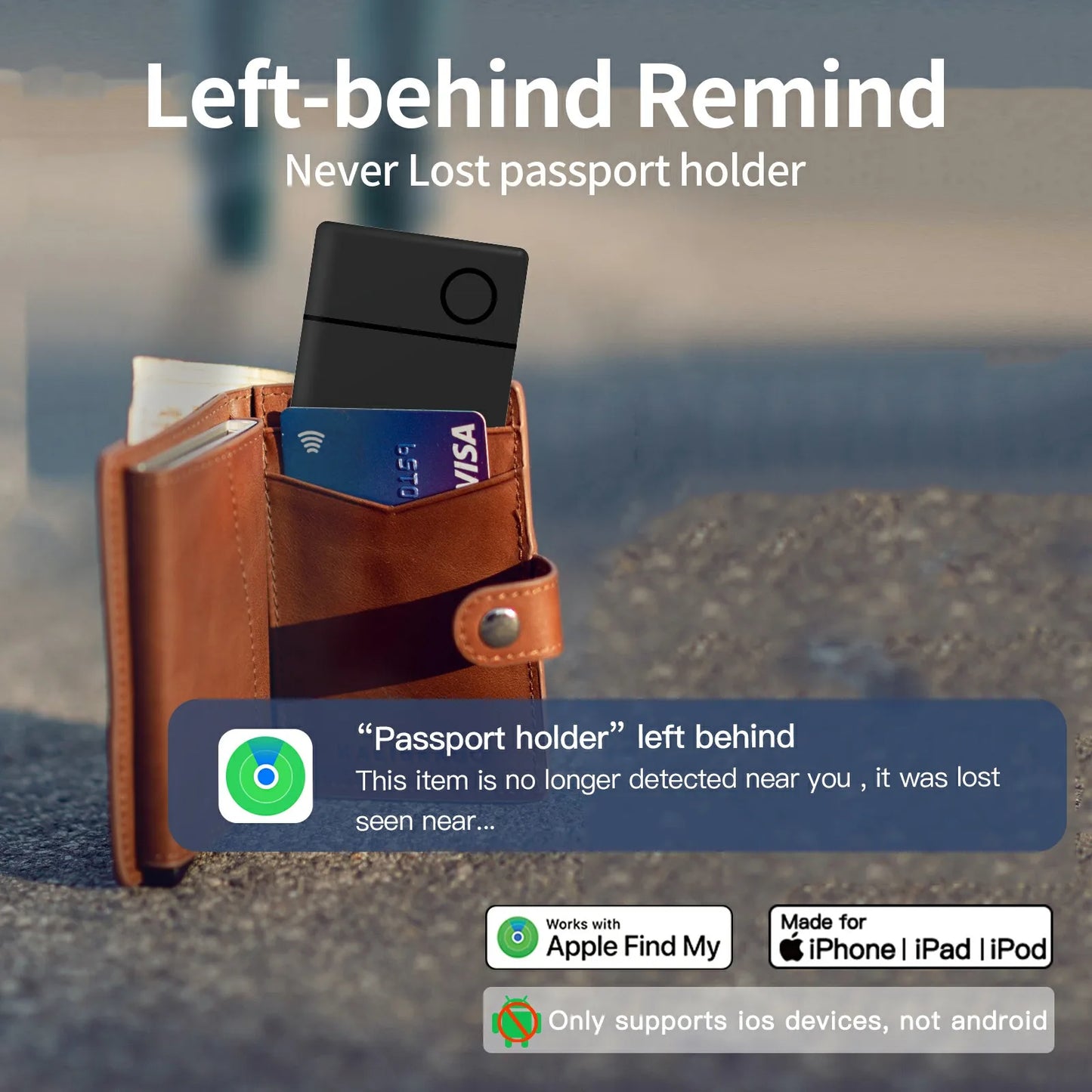 Wireless Charging Bluetooth Tracker | Smart Locator for Wallets