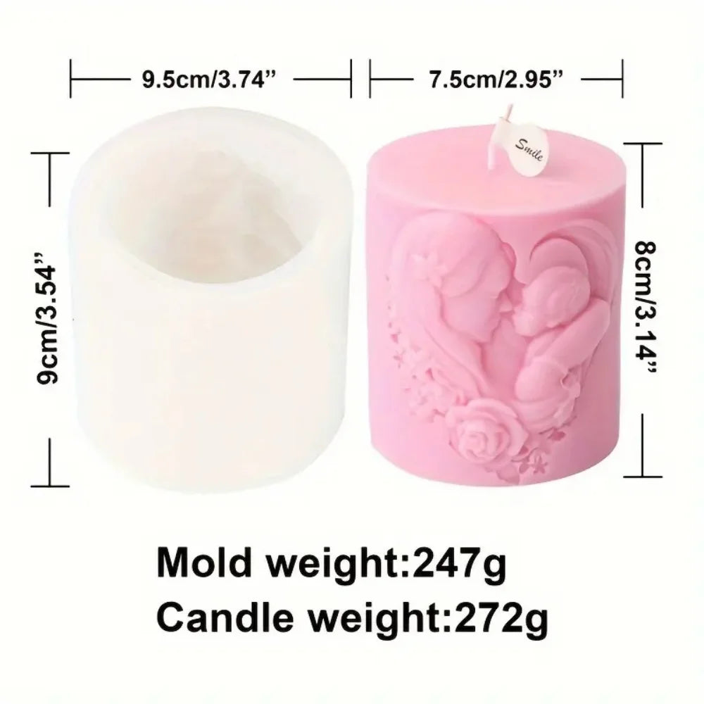 Cylindrical Silicone Candle Mold | Ideal for DIY Candle Making