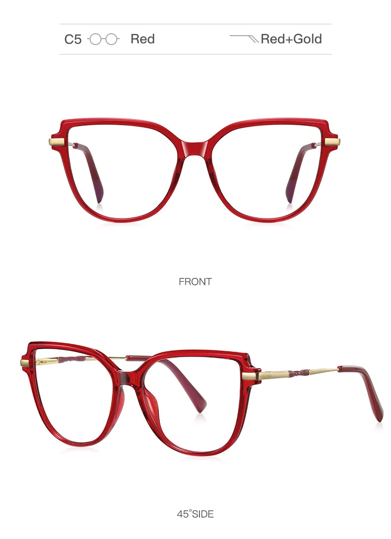 Trendy Anti-Blue Light Prescription Glasses for Women