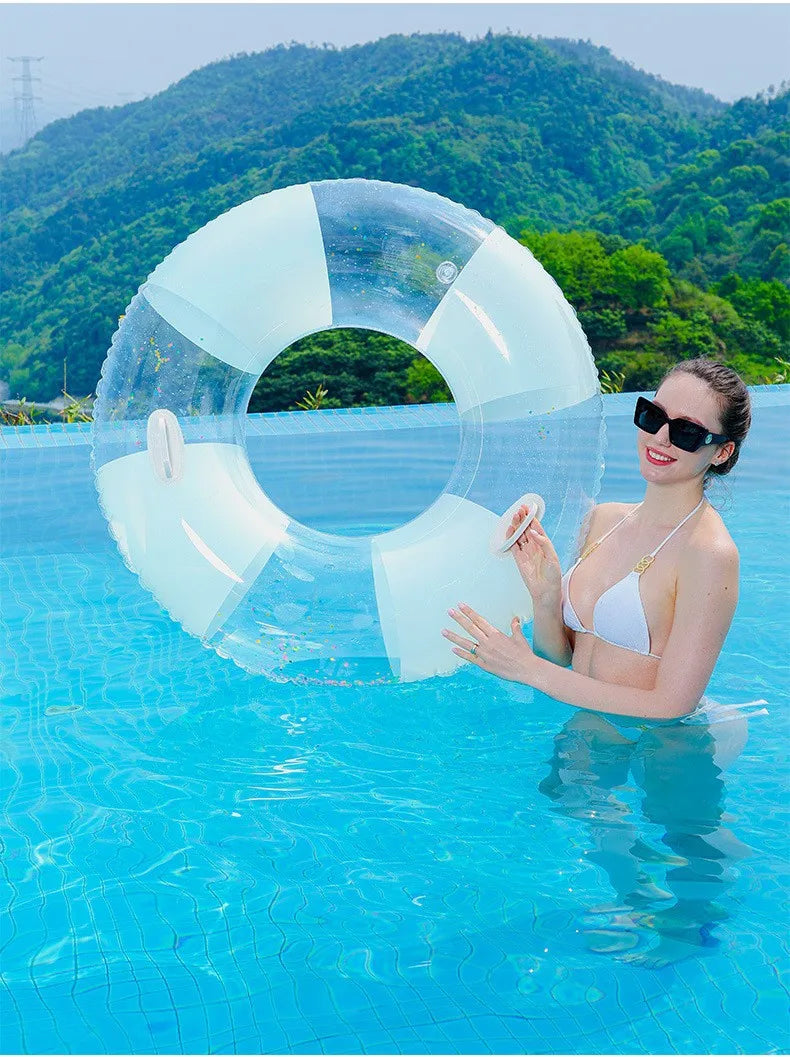 Minimalist Swim Ring Float | Stylish Pool Lounger for Relaxation