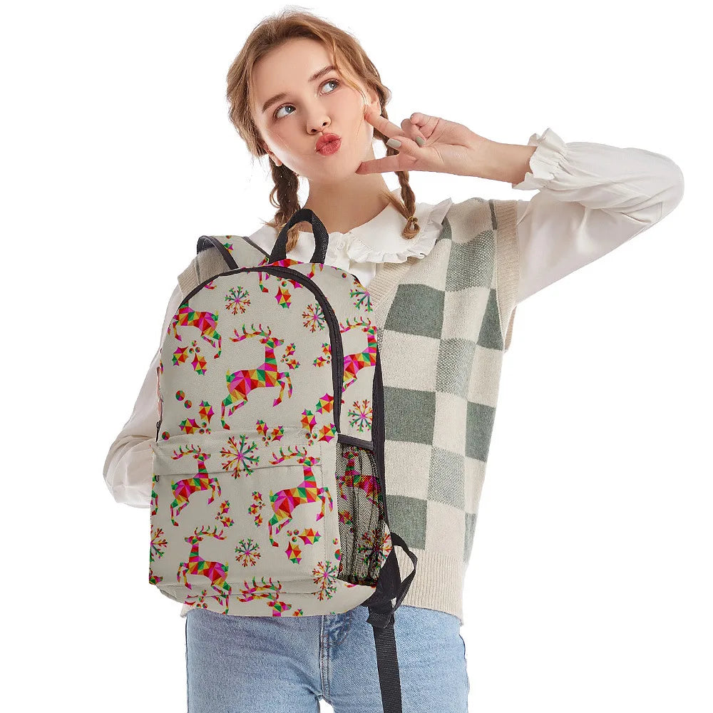 3-Piece Cartoon Panda School Backpack Set for Students