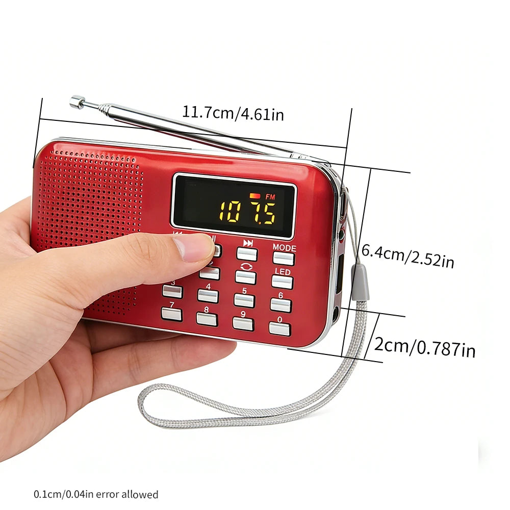 Portable Emergency Radio Speaker | Multi-Function Solar Crank