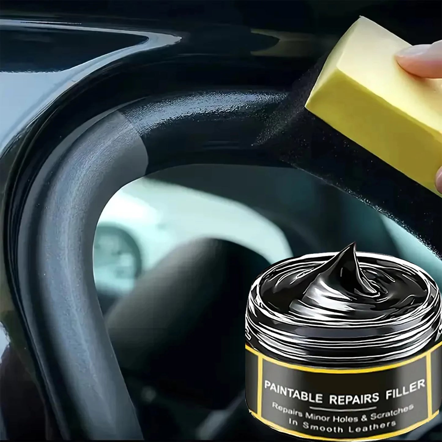 Car Interior Plastic Leather Scratch Repair Paste | Anti-Aging Solution