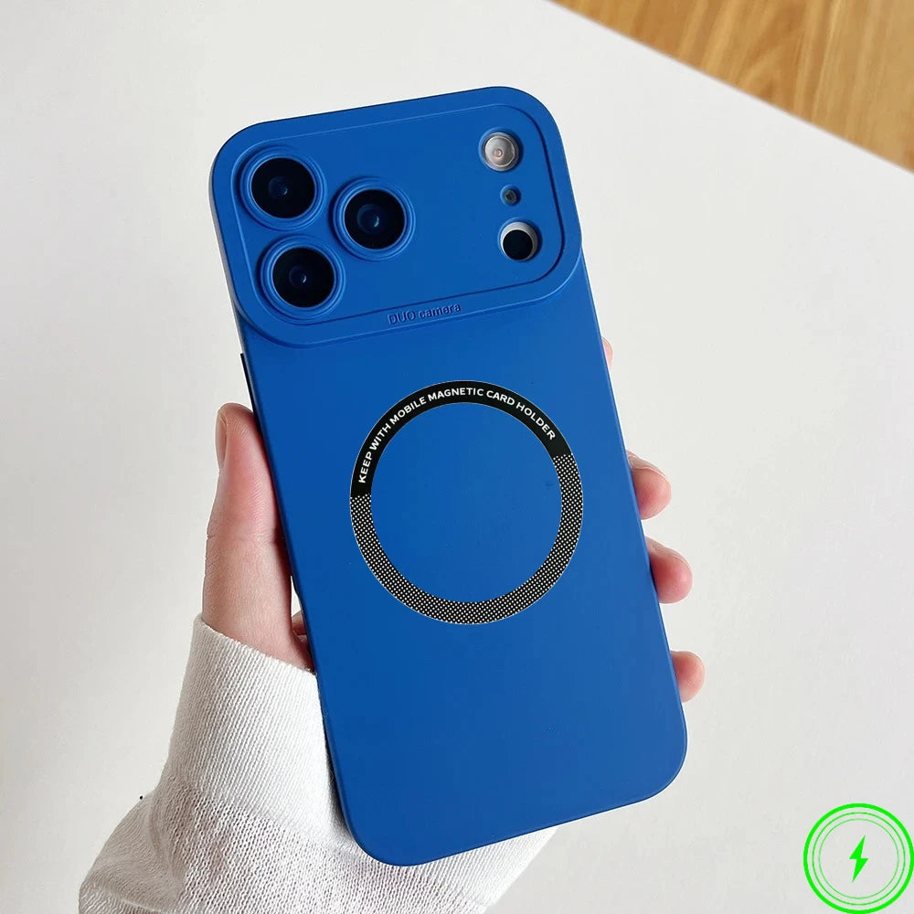 Official Liquid Silicone Magnetic Silicone Case For IPhone 17 Air 17 Pro Max 16 15 Candy Color Camera Full-pack Anti-Drop Cover