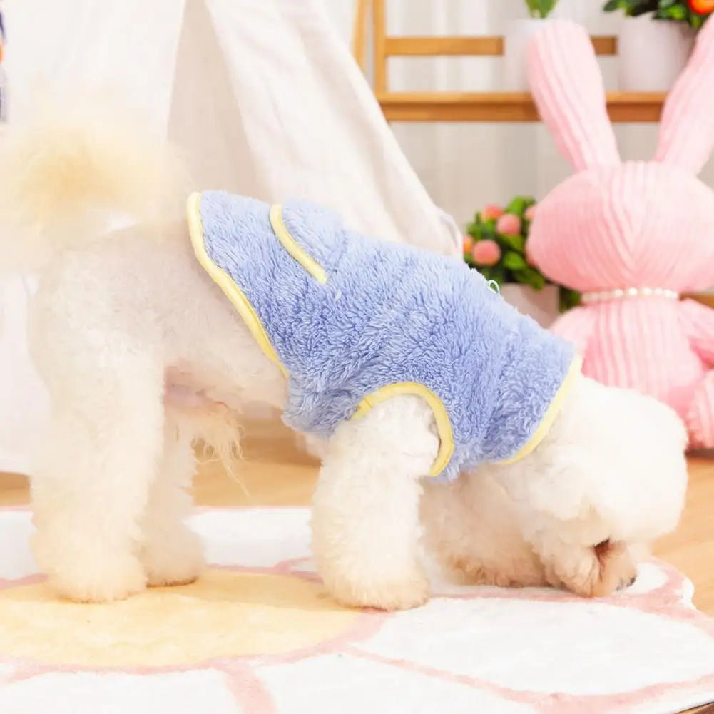 Reversible Plush Dog Pullover | Cozy Winter Pet Clothing