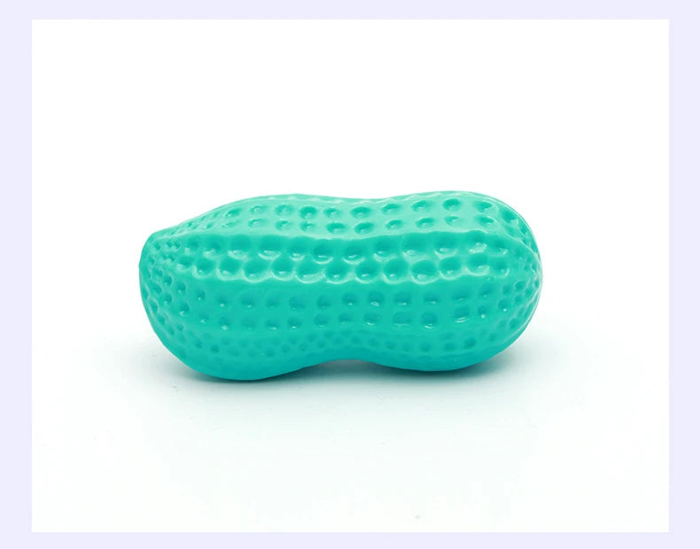 Interactive Dog Chewing Toy | Peanut Shaped Squeaker for Teeth Care