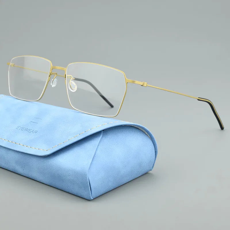 Ultra Light Titanium Eyeglasses | Retro Square Frames for All 2026