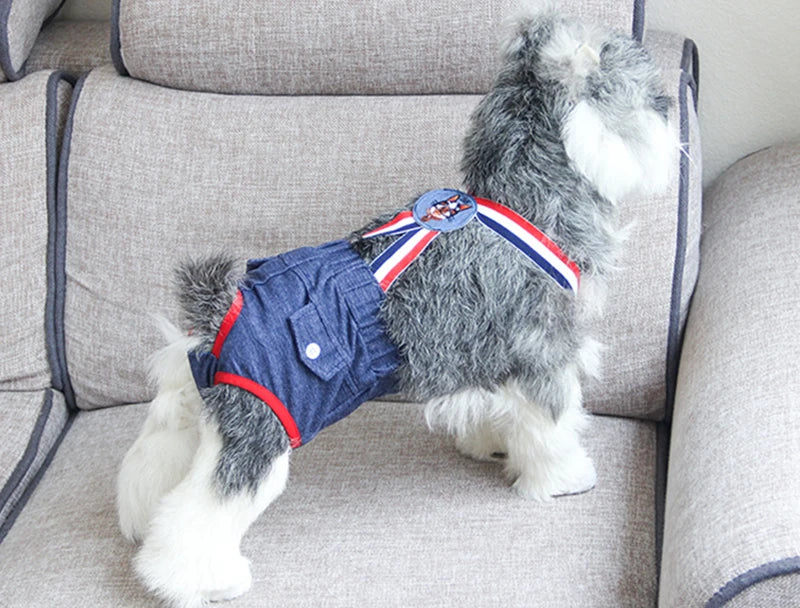 Denim Dog Shorts for Small & Medium Dogs | Stylish Pet Underwear