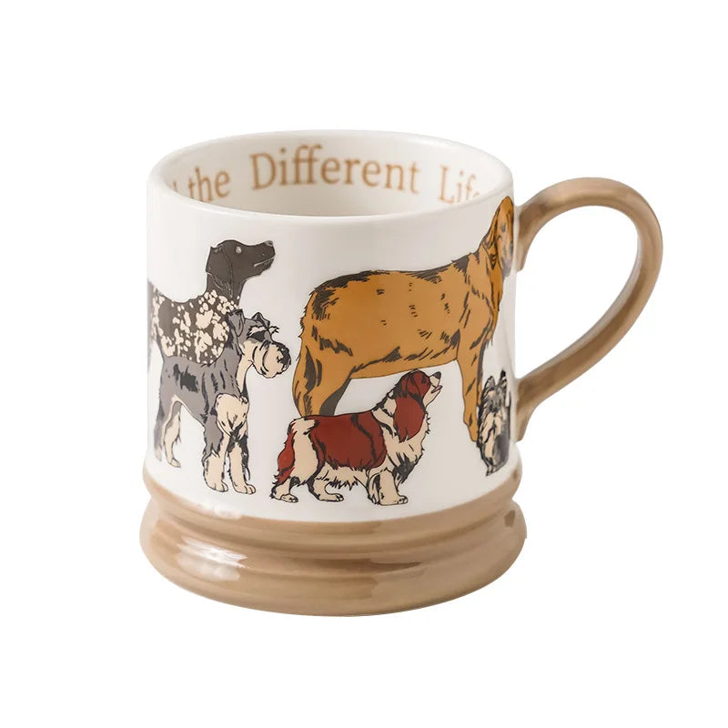 Cute Puppy Ceramic Mug | High Aesthetic Gift for Dog Lovers