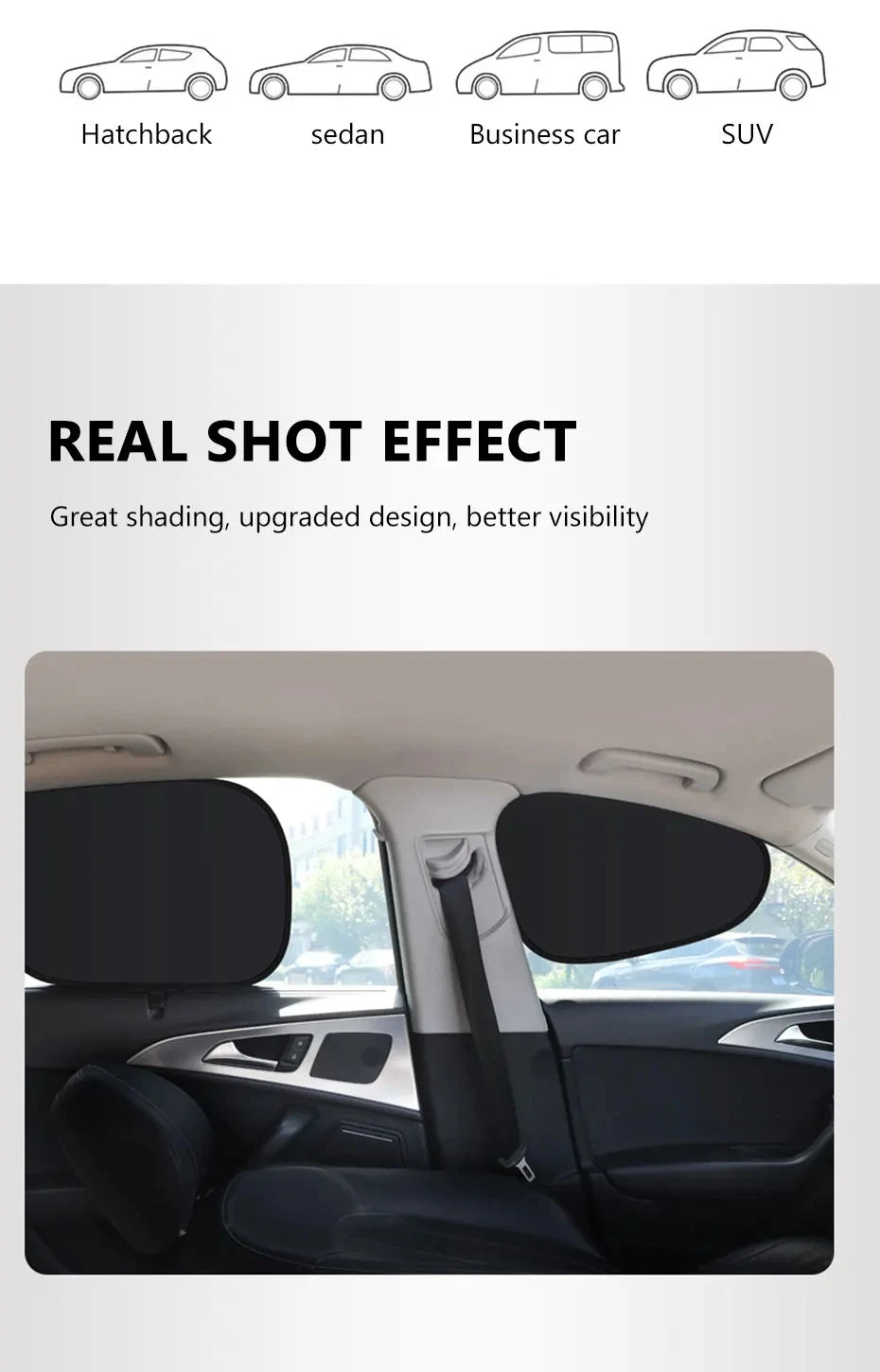 Electrostatic Sun Visor for Car Side Windows | UV Protection Cover