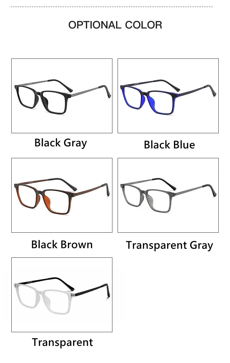 Ultra-Light Myopia Eyewear Frames | Blue Light Blocking Glasses