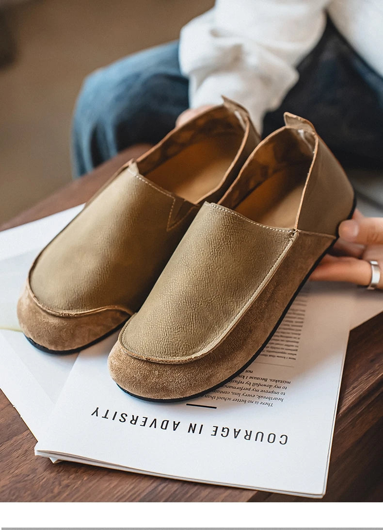 Men's Casual Walking Loafers | Soft Leather Comfort Shoes