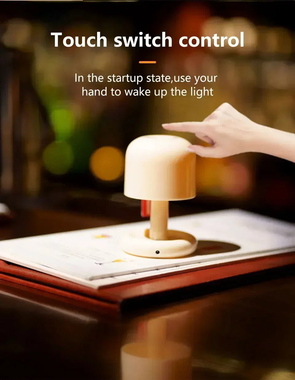 Creative USB Rechargeable Sunset Night Lamp | Mushroom Design