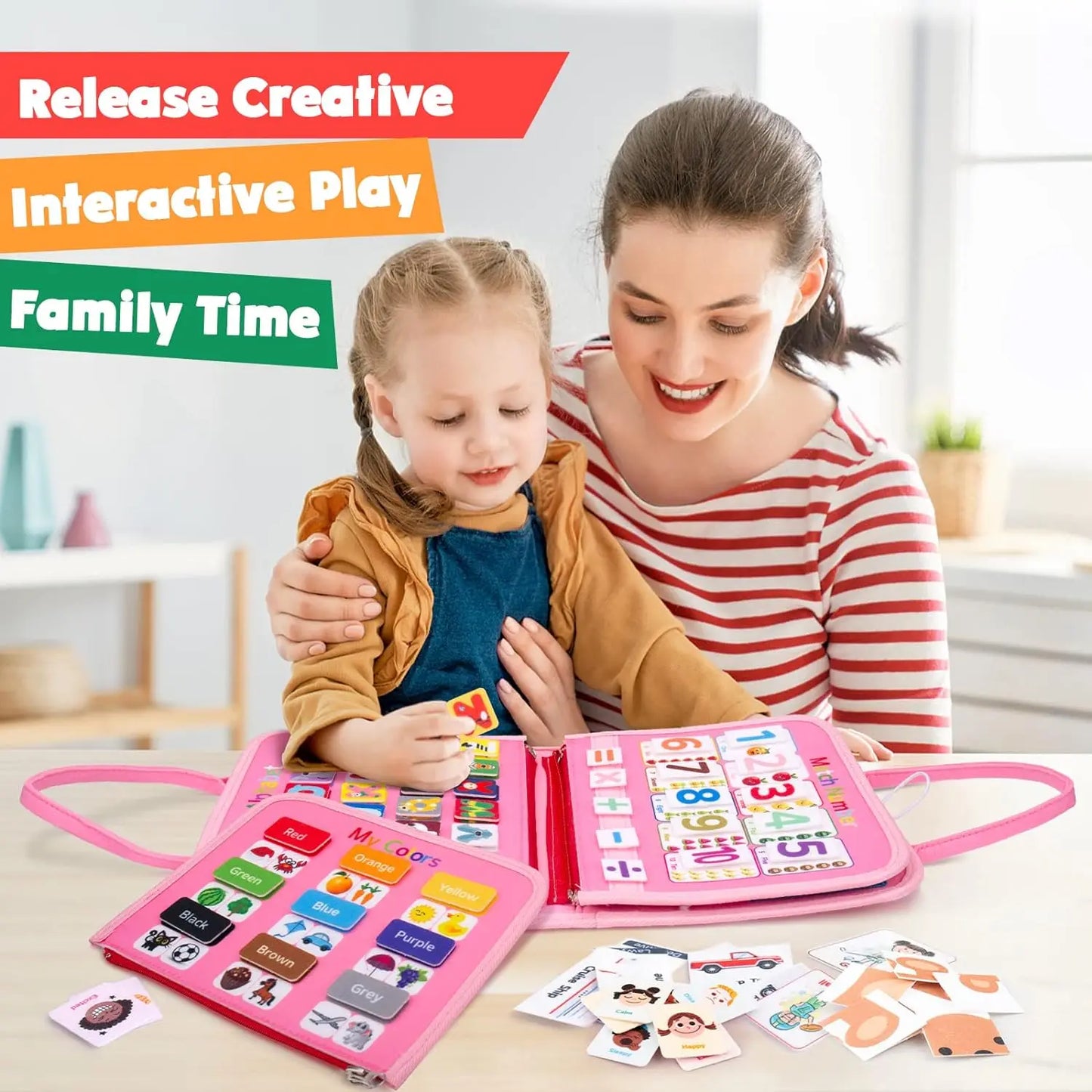 Montessori Busy Board | Toddler Sensory Activity for Skill Development