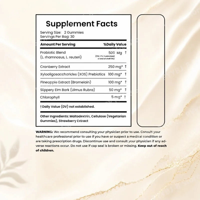 Vegan Probiotic Gummies for Women | Sugar-Free Daily Wellness