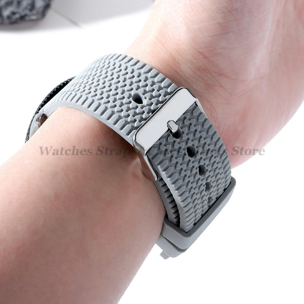 Soft Silicone Watch Bands | Quick Release Rubber Strap for All Watches
