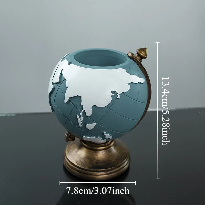 Creative Globe Pen Holder | Unique Desk Organizer for Office & Home