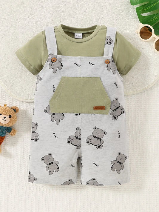 2-Pack Infant Toddler Bear Print Bibs | Adorable Baby Accessories
