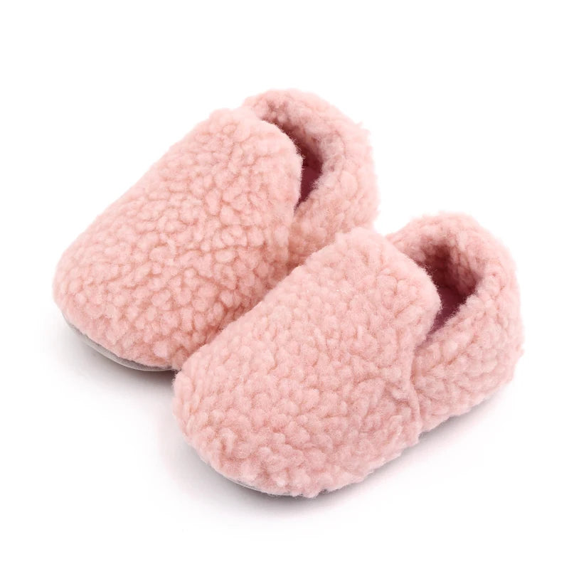 Soft Cotton Baby Prewalking Shoes | Non-Slip Winter Footwear